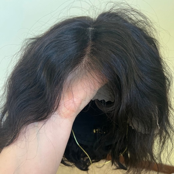 Elegant Black Wavy Hair Wig - Picture 4 of 9